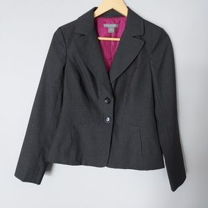 Ann Taylor Suit Charcoal Gray. Blazer size 4, Trousers size 2 Curvy fit.